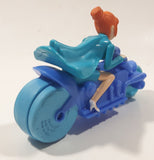 2017 McDonald's Universal Studios Despicable Me 3 Lucy Wilde Character 4 1/2" Long Plastic Toy Motorcycle Motorbike Vehicle