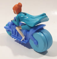 2017 McDonald's Universal Studios Despicable Me 3 Lucy Wilde Character 4 1/2" Long Plastic Toy Motorcycle Motorbike Vehicle