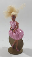 1994 McDonald's Mattel Barbie and Friends Locket Surprise Pink Dress 4 3/8" Tall Plastic Toy Figure