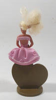 1994 McDonald's Mattel Barbie and Friends Locket Surprise Pink Dress 4 3/8" Tall Plastic Toy Figure