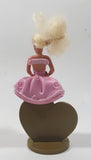 1994 McDonald's Mattel Barbie and Friends Locket Surprise Pink Dress 4 3/8" Tall Plastic Toy Figure