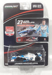 2014 Greenlight Collectibles Limited Edition Verizon Indycar Series #27 James Hinchcliffe Honda Racing 1:64 Scale White and Blue Die Cast Toy Car Vehicle New in Package