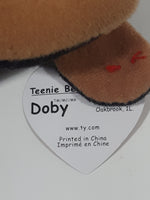 1993 Ty Beanie Babies Doby The Doberman Stuffed Plush Toy New with Tags