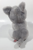 2019 Ty Beanie Babies Harper Grey White Dog Plush Stuffed Animal Toy New with Tags