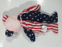 1999 Ty Beanie Babies Spangled The Bear Pink Plush Stuffed Animal Toy New with Tags