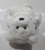 2000 Ty Beanie Buddies The Beginning White Teddy Bear 12" Tall Plush Stuffed Animal Toy