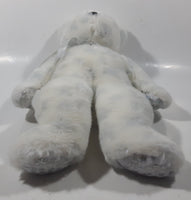 2000 Ty Beanie Buddies The Beginning White Teddy Bear 12" Tall Plush Stuffed Animal Toy