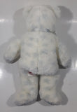 2000 Ty Beanie Buddies The Beginning White Teddy Bear 12" Tall Plush Stuffed Animal Toy