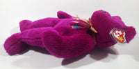 1999 2000 Ty Beanie Buddy Millennium Pink Teddy Bear 13" Tall Plush Stuffed Animal Toy New with Tags