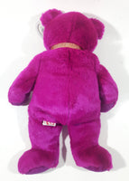 1999 2000 Ty Beanie Buddy Millennium Pink Teddy Bear 13" Tall Plush Stuffed Animal Toy New with Tags