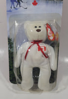1999 McDonald's Ty Beanie Babies Maple The Bear White 5" Tall Plush Stuffed Animal Toy New in Package