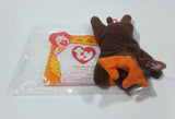 1996 McDonald's Ty Beanie Babies Chocolate The Moose Stuffed Plush Toy New with Tags and Opened Package