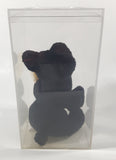 1996 Ty Beanie Babies Scottie The Black Dog Stuffed Plush Toy New with Tags in Display Case