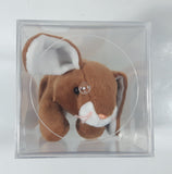 1995 Ty Beanie Babies Ears The Bunny Rabbit Stuffed Plush Toy New with Tags in Display Case
