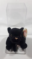 1995 Ty Beanie Babies Velvet The Black Panther Stuffed Plush Toy New with Tags in Display Case