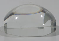 Octagon Shaped Dome 1 5/8" Clear Paper Weight Reverse Magnifier