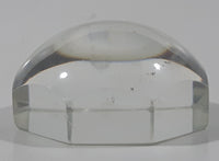 Octagon Shaped Dome 1 5/8" Clear Paper Weight Reverse Magnifier