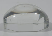 Octagon Shaped Dome 1 5/8" Clear Paper Weight Reverse Magnifier