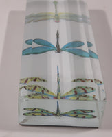 Dragonfly Themed 1 3/8 x 3 7/8" Clear Paper Weight Corner Chips