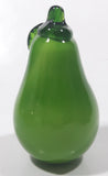 Vintage Art Glass Fruit Green Pear 4 1/2" Tall Ornament