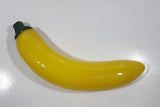 Vintage Art Glass Fruit Yellow Banana 7 1/2" Long Ornament