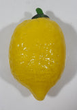 Vintage Art Glass Fruit Yellow Lemon 5" Tall Ornament