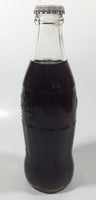 Vintage Coca-Cola 7 3/4" Tall 6oz Embossed Clear Glass Soda Pop Bottle Full Unopened