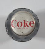 Vintage Coca-Cola 7 3/4" Tall 6oz Embossed Clear Glass Soda Pop Bottle Full Unopened