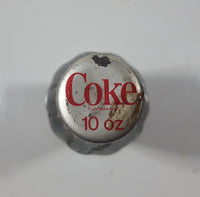 Vintage Coca-Cola Coke 9 1/2" Tall 10oz Glass Soda Pop Bottle Full Unopened