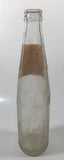 Vintage Coca-Cola Coke 45 Cent 9 1/2" Tall 355ml Paper Label Thumbprint Blurred Glass Soda Pop Bottle