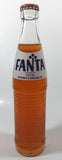 Vintage Fanta Orange 9 3/4" Tall 10 Fl Oz Ribbed Glass Soda Pop Bottle Full Unopened