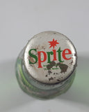 Vintage Sprite 9 3/4" Tall 300ml Paper Label Thumbprint Blurred Green Glass Soda Pop Bottle Full Unopened