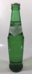 Vintage Sprite 9 3/4" Tall 10 Fl Oz Hobnail Green Glass Soda Pop Bottle Full Unopened