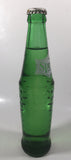 Vintage Sprite 9 3/4" Tall 10 Fl Oz Hobnail Green Glass Soda Pop Bottle Full Unopened