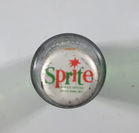 Vintage Sprite 9 3/4" Tall 10 Fl Oz Hobnail Green Glass Soda Pop Bottle Full Unopened