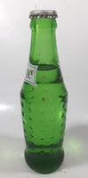 Vintage Sprite 7 3/4" Tall 7 Fl Oz Hobnail Green Glass Soda Pop Bottle Full Unopened