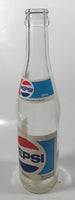 Vintage Pepsi 9 3/4" Tall 300mL Paper Label Clear Glass Soda Pop Bottle