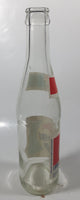 Vintage Pepsi 9 3/4" Tall 300mL Paper Label Clear Glass Soda Pop Bottle