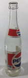 Vintage Pepsi 9 3/4" Tall 300mL Paper Label Clear Glass Soda Pop Bottle