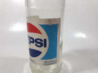 Vintage Pepsi 9 3/4" Tall 300mL Paper Label Clear Glass Soda Pop Bottle