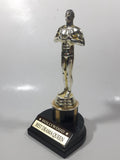 Hollywood Best Dram Queen Silver Tone Oscar 8 1/4" Tall Plastic Trophy Award Statue