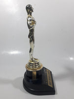 Hollywood Best Dram Queen Silver Tone Oscar 8 1/4" Tall Plastic Trophy Award Statue