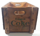 Vintage 1974 Drink Coca Cola Have A Coke Wood Pop Bottle Crate
