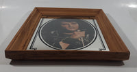Vintage Elvis Presley 11" x 14" Wood Framed Glass Mirror