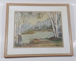 1984 O. G. Mason "Gum Trees" N.S.W. 14 1/4" x 18" Framed Painting Art Print