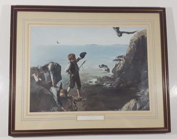 The Bonxie by James C. Hook (1819-1907) 16 1/2" x 21" Framed Art Painting Print