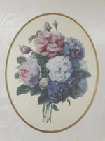 Vintage Colorful Flower Bouquet 22 1/2" x 26" Framed Painting Art Print