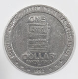 1992 McCarran Airport Slots One Dollar Gaming Token Metal Coin