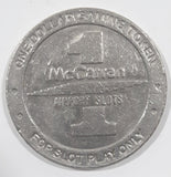 1992 McCarran Airport Slots One Dollar Gaming Token Metal Coin