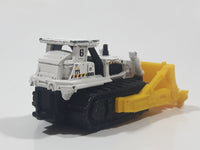 2014 Matchbox Ground Breaker White Die Cast Toy Bulldozer Construction Vehicle